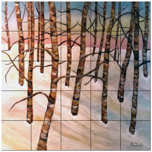 "Winter Birch Trees"